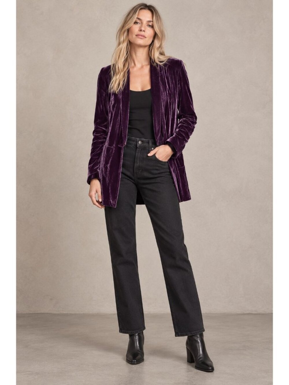 Free People Yesterdays Muse Velvet Jacket Size Small